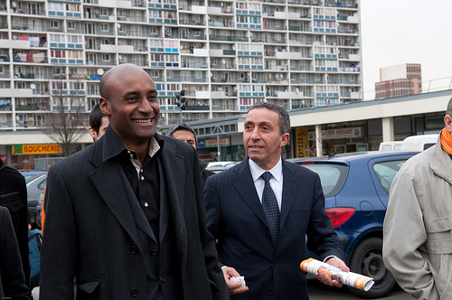 Alain Dolium et Azouz Begad en visite à la Courneuve